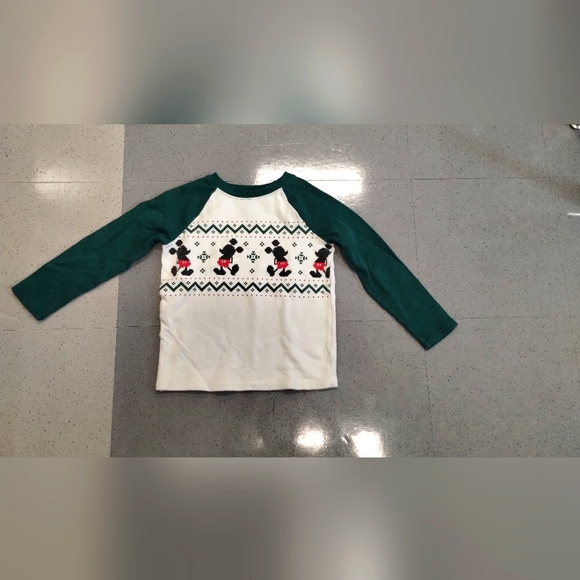 •Disney's Mickey Mouse Toddler Boy Size 6 Raglan Holiday Tee by Jumping Beans - Picture 3 of 11